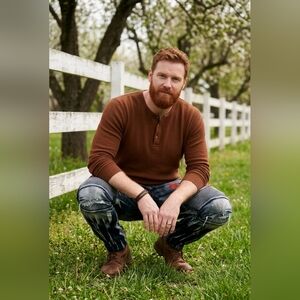 🔥 Rockstar Moto Jeans Men's 32 Rock Star Embroidered Biker Distressed Denim